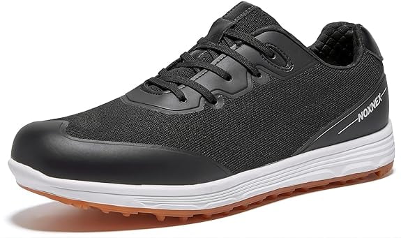 Water-Resistant Lightweight Non-Slip Leather Golf Shoes Y9686
