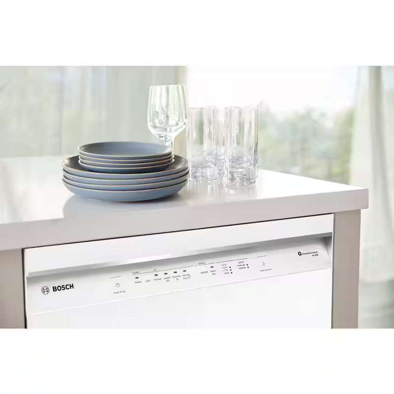 White 24 in. Dishwasher with Stainless Steel Tub and 3rd Rack J4443