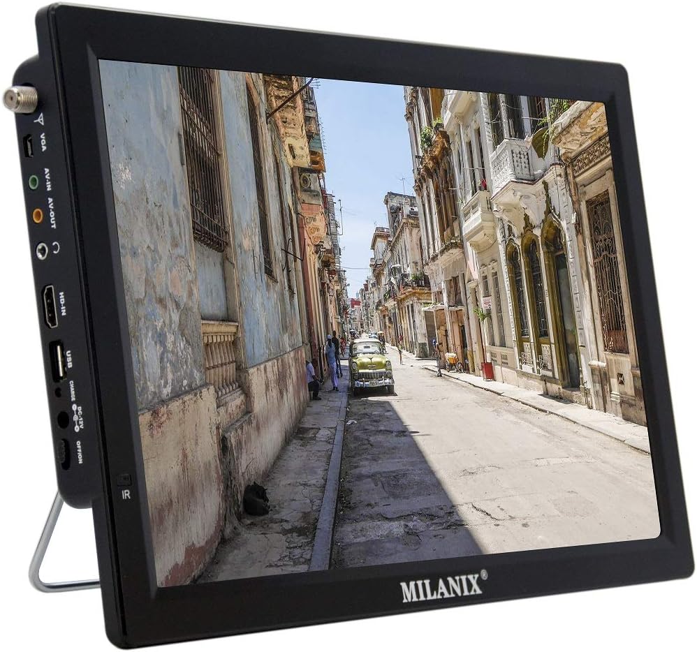14.1 Portable Widescreen LED TV with HDMI, USB/SD Card Slot, and Remote Control I4657