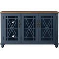 Vintage Wood Kitchen Accent Buffet Sideboard Cabinet D8417