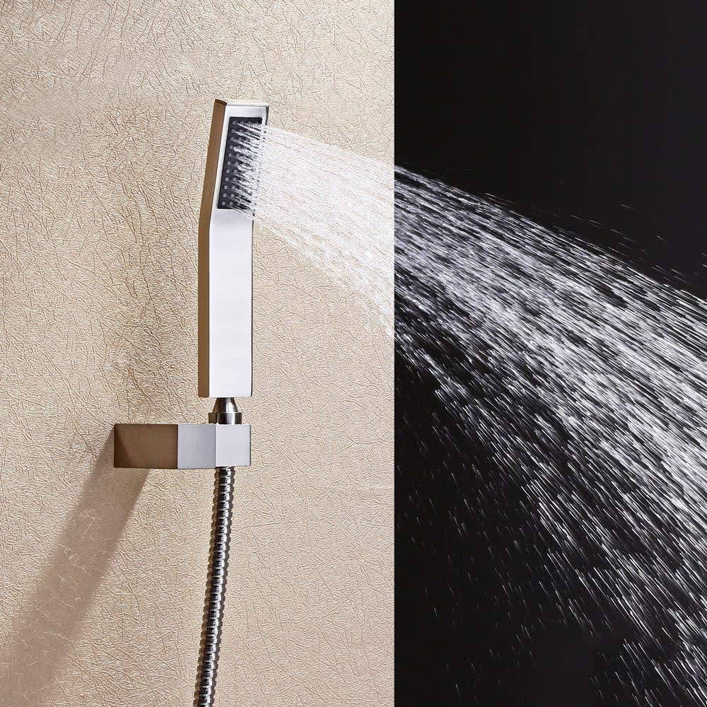 Rainfall LED Shower Set Double-Function Valve Brass Handheld Shower Oil Rubbed Bronze P2653