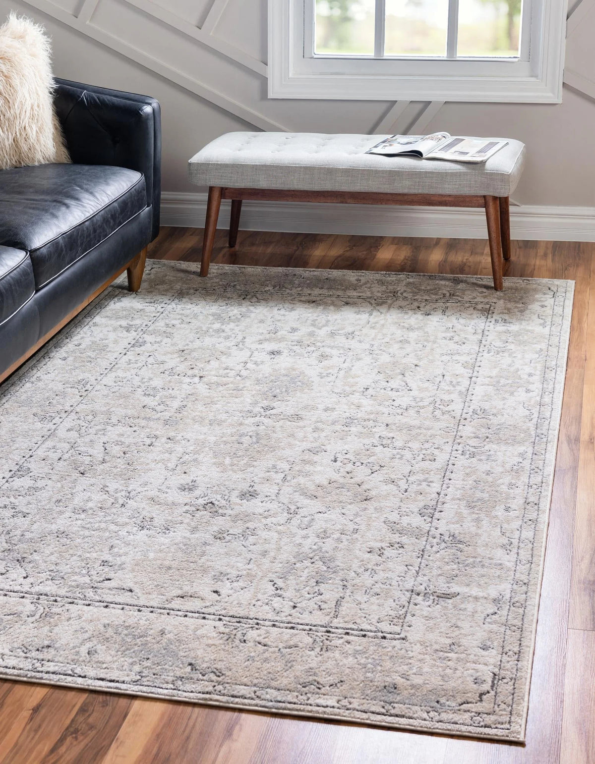 Ivory Low-Pile Rug P84964