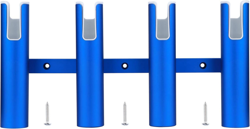 Aluminium Wall Mounted 4 Tubes Fishing Rod Holder, Pack of 2 Y452065
