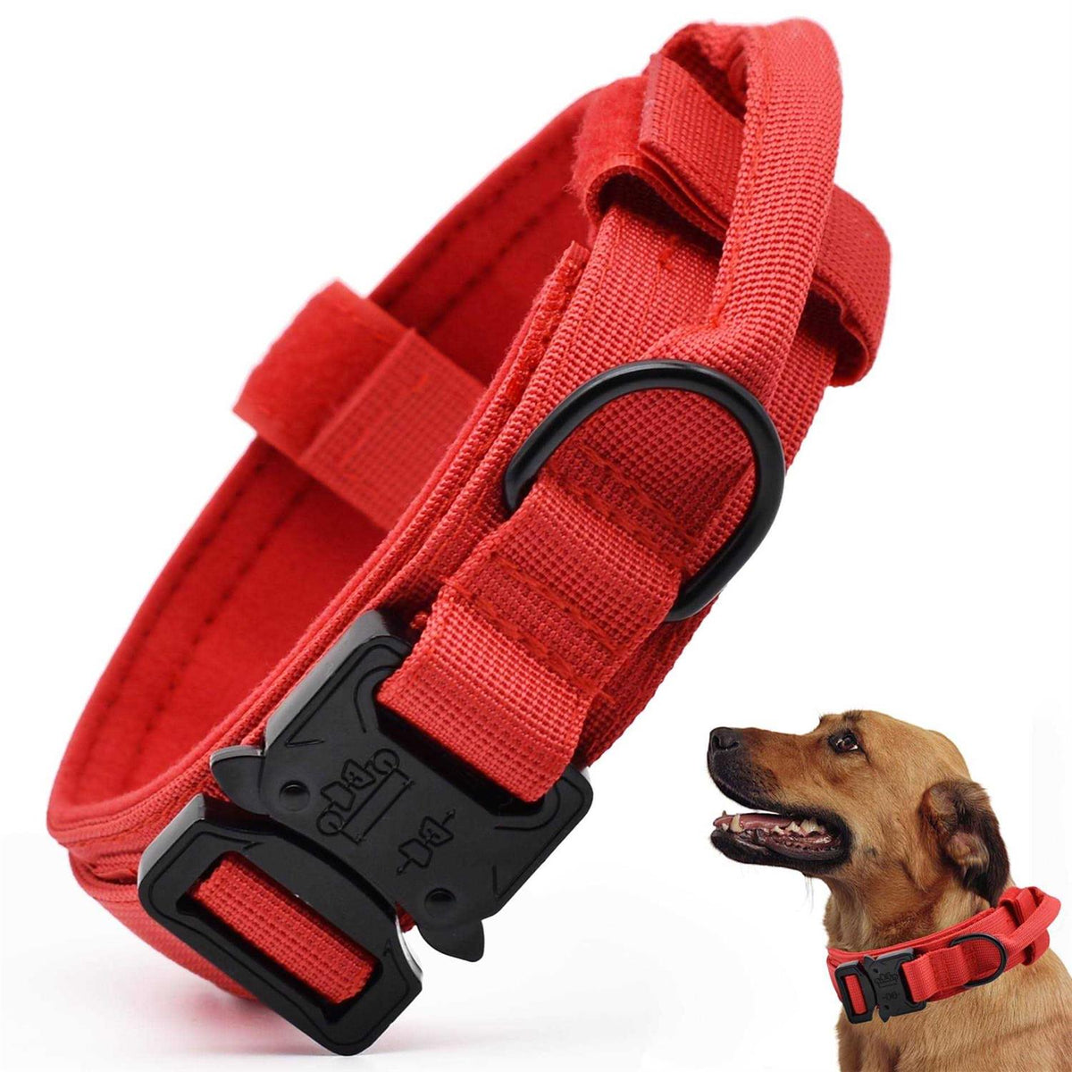 Adjustable Nylon Tactical Dog Collar with Control Handle V24804