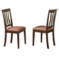 Antique Dining Chair with Microfiber Seat - Set of 2 V48594