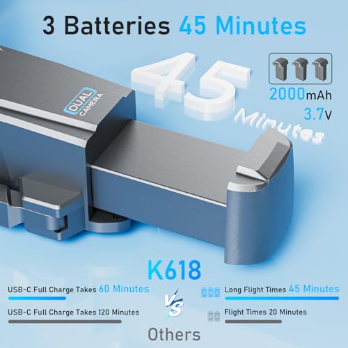 Drone with Camera 1080P FPV Quadcopter Brushless Motor Black E4531