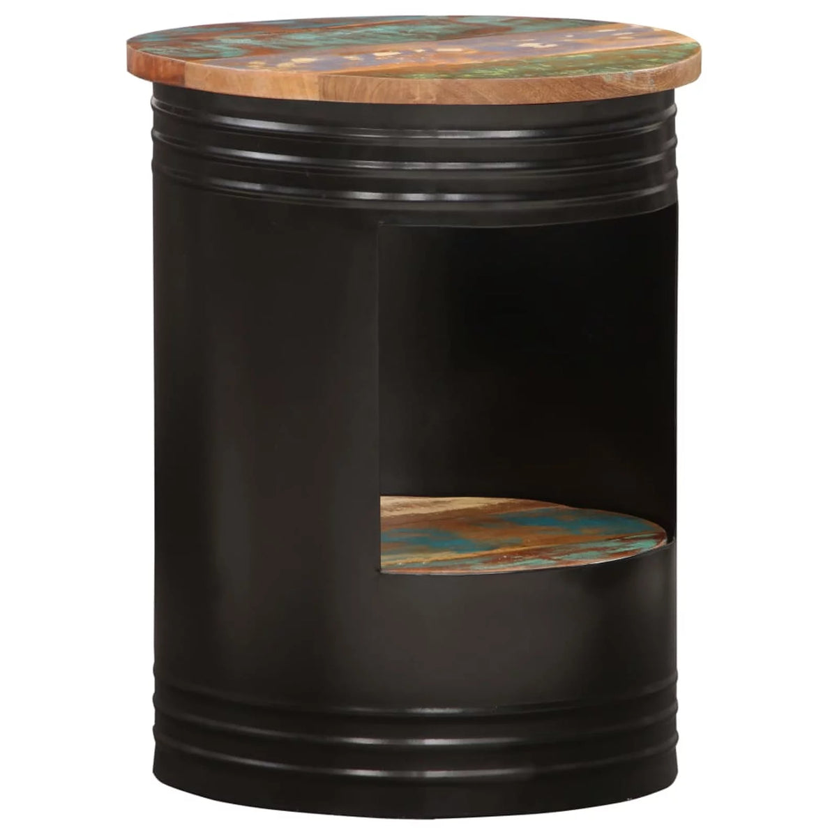 Reclaimed Wood Coffee Table with Storage Compartment Q38258