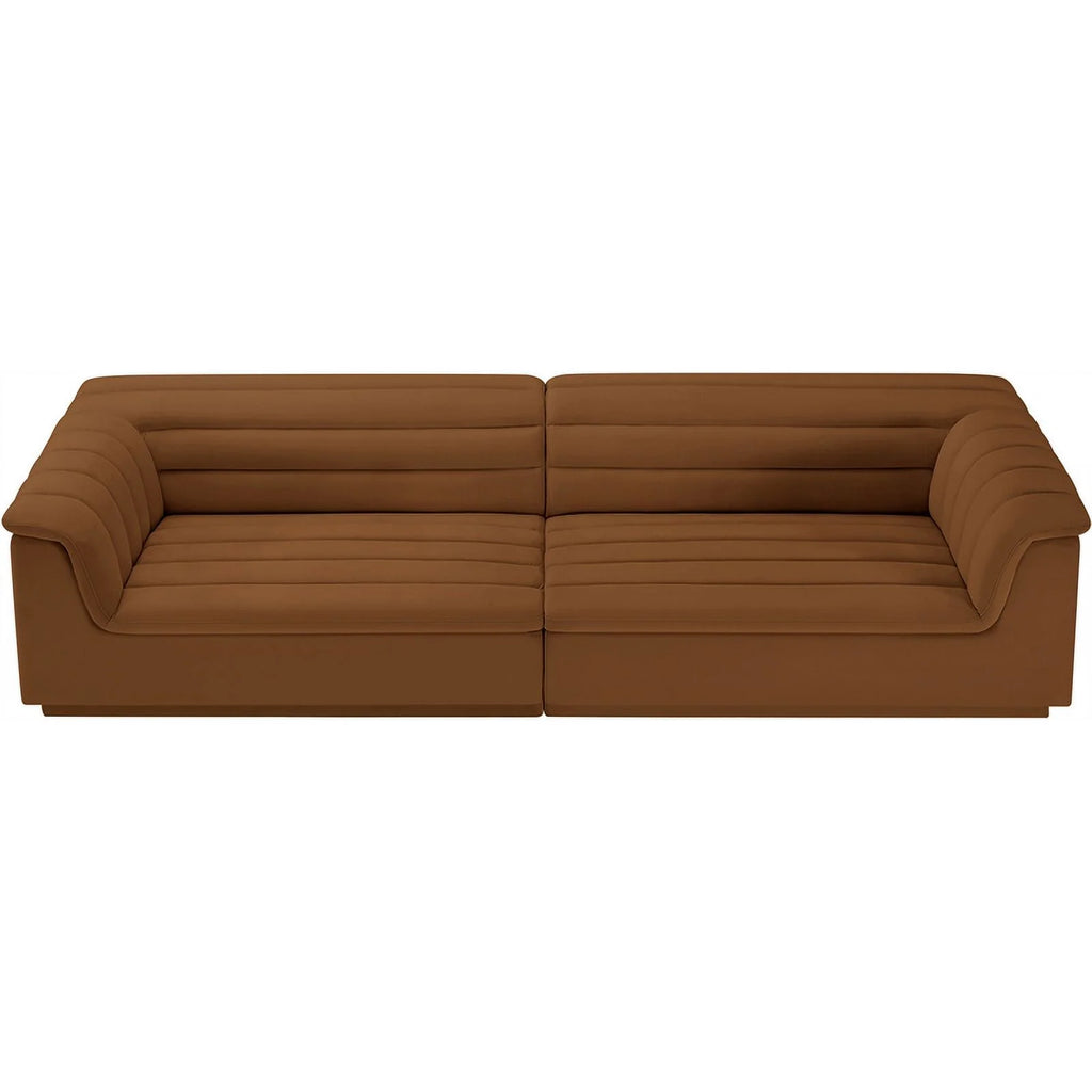 Saddle Velvet Modular Sofa H75216