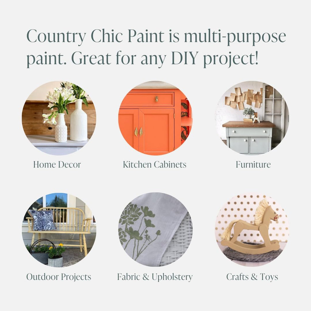 Chalk Style All-in-One Matte Paint Half Pint 8oz White K504347