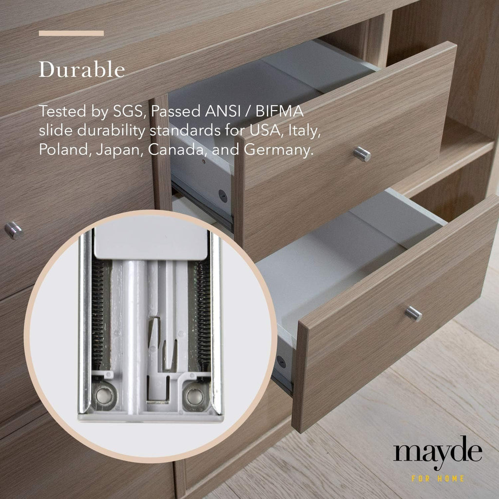 10-Pairs 18 Inch Soft Close Drawer Slides R773779