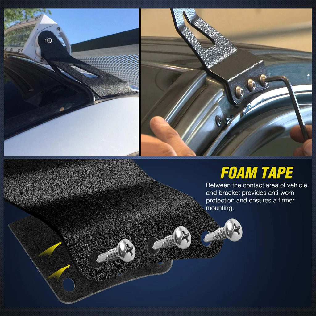 50Inch 2PCS Curved LED Light Bar Bracket Q29657