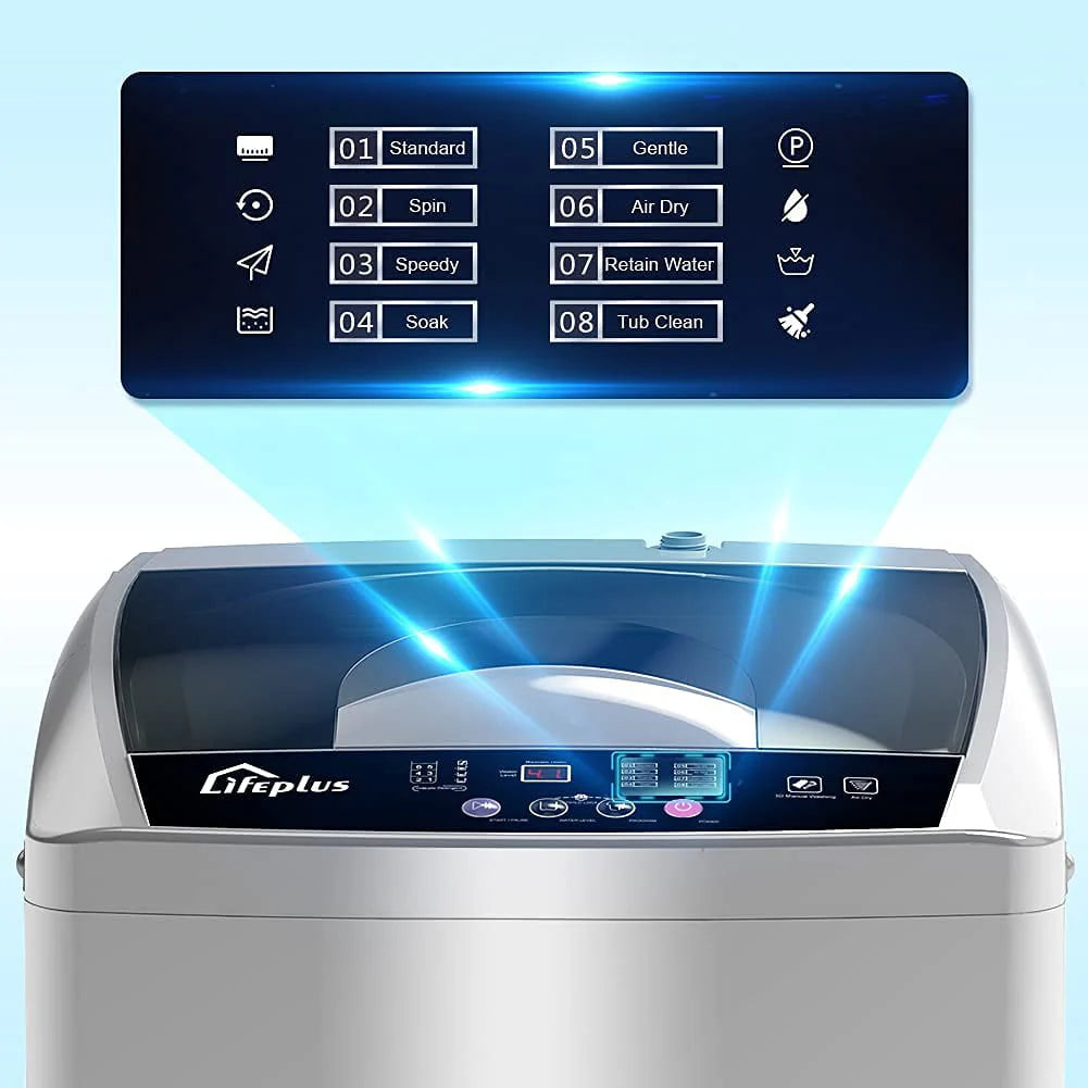 Portable Full-Automatic 1.8 Cu. ft. Top Load Laundry Washer Y847