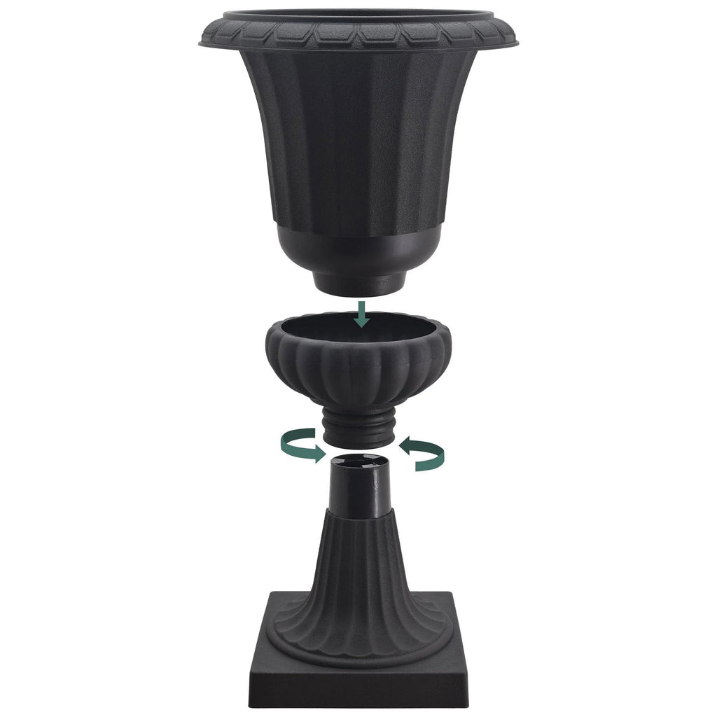 Black Plastic Urn Pack of 2 A9392