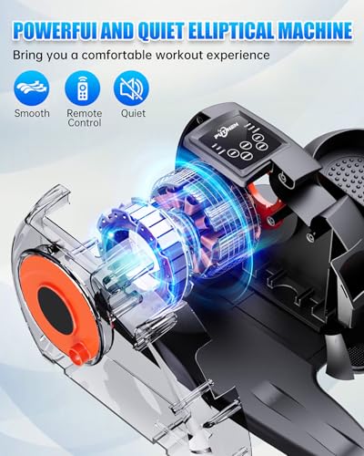 Under Desk Elliptical Machine with Remote Control J958