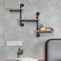 3-Tier Rustic Wooden Floating Shelf S437869