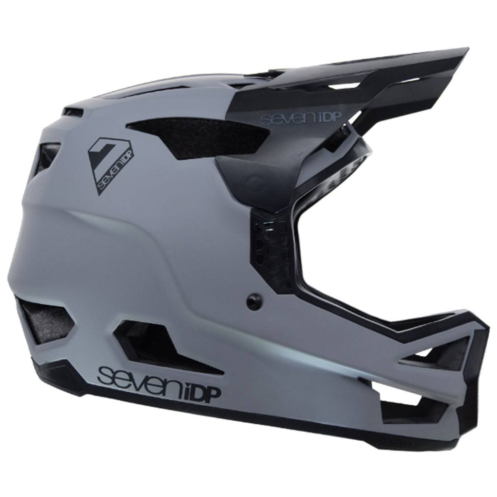 Matte Grey-Gloss Black Full Face Helmet F631