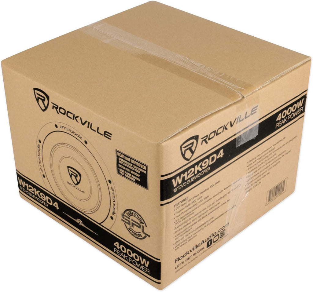 12 8000 Watt Car Subwoofers + Vented Sub Box Enclosure G37790