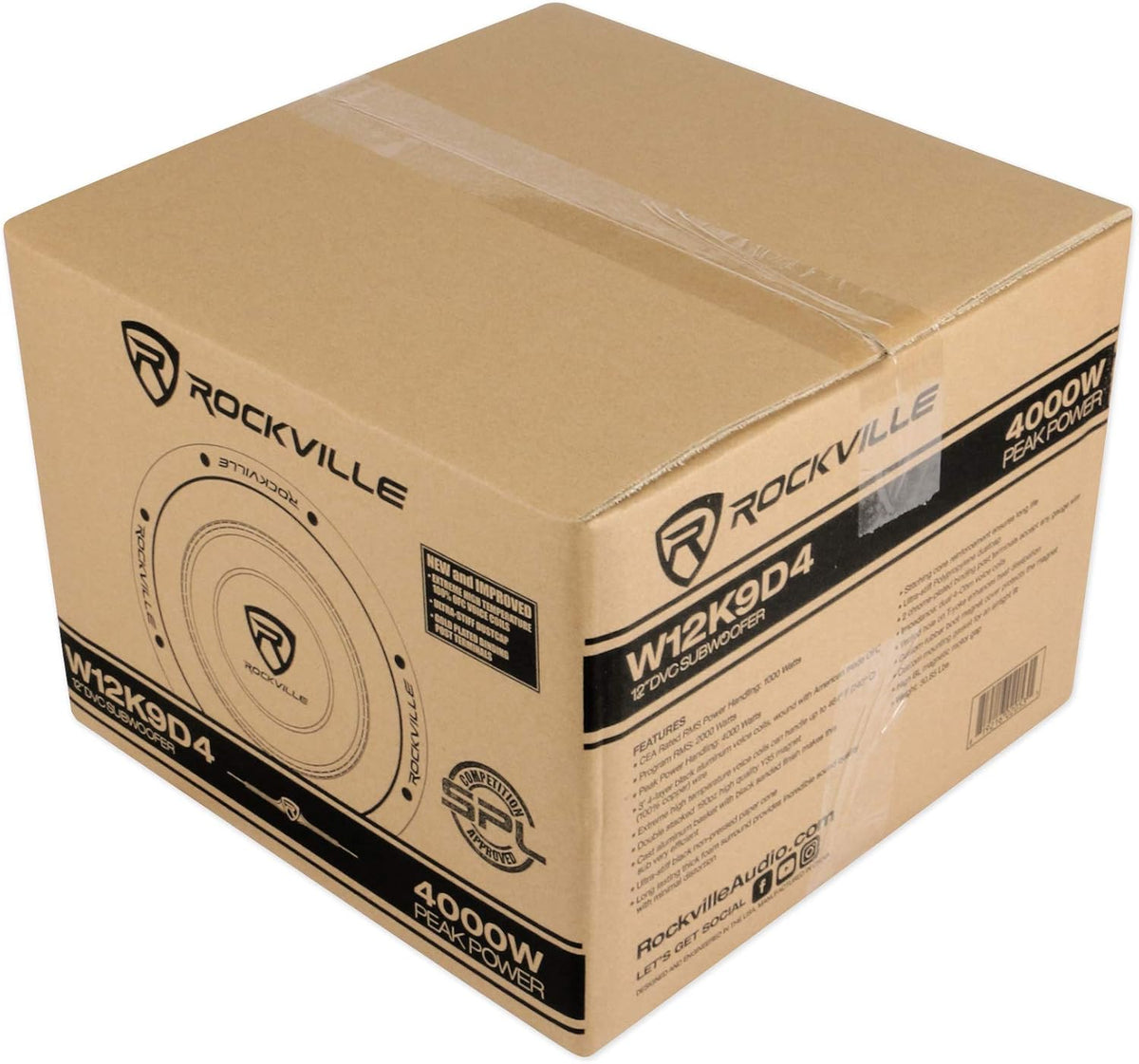 12 8000 Watt Car Subwoofers + Vented Sub Box Enclosure G37790