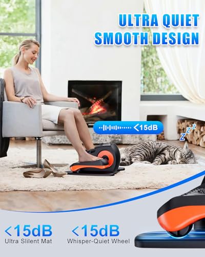 Under Desk Elliptical Machine with Remote Control J958
