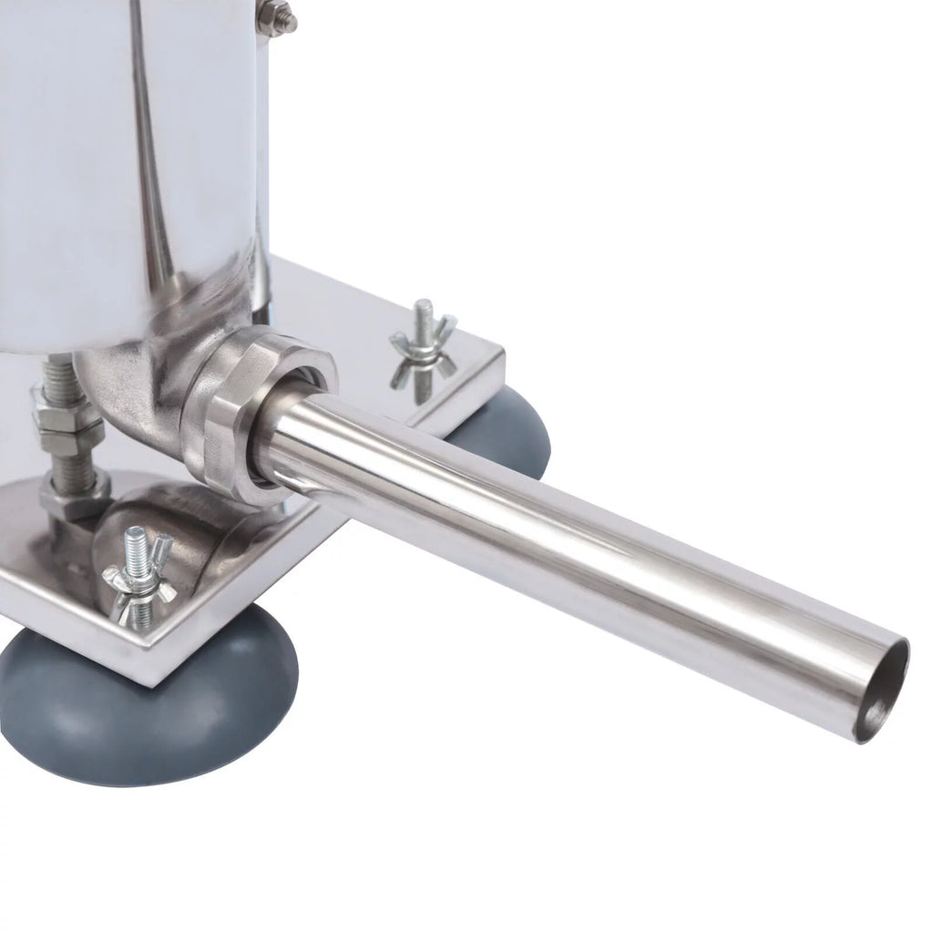 3L Manual Sausage Stuffer Stainless Steel Vertical Sausage Maker with 8 Tubes Z620934