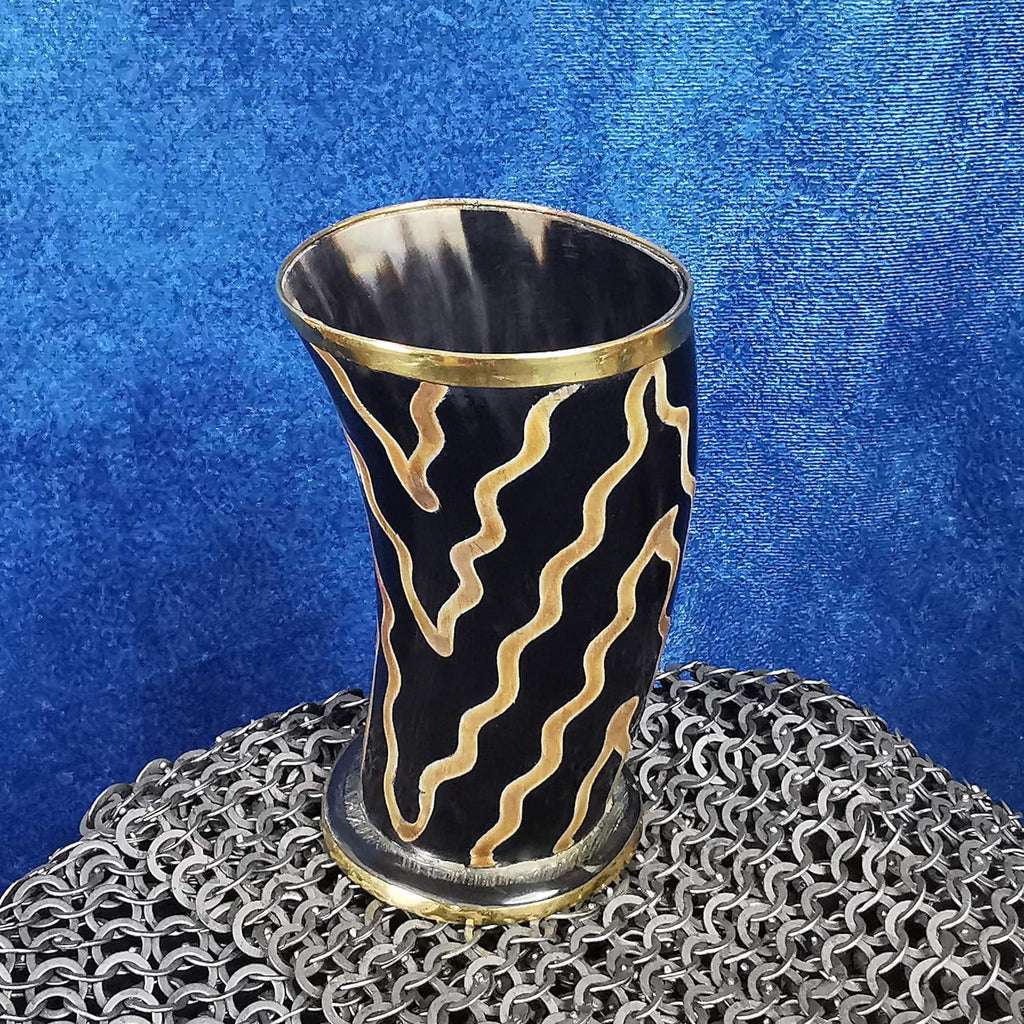 250 ML Polished Finish Drinking Horn Shot Glass V41549