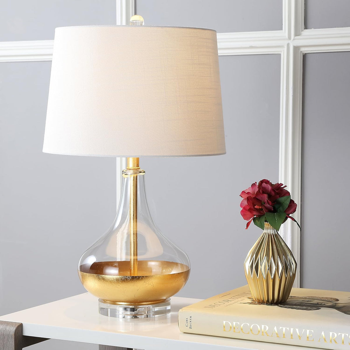 Gold Leaf Glass LED Table Lamp S87283