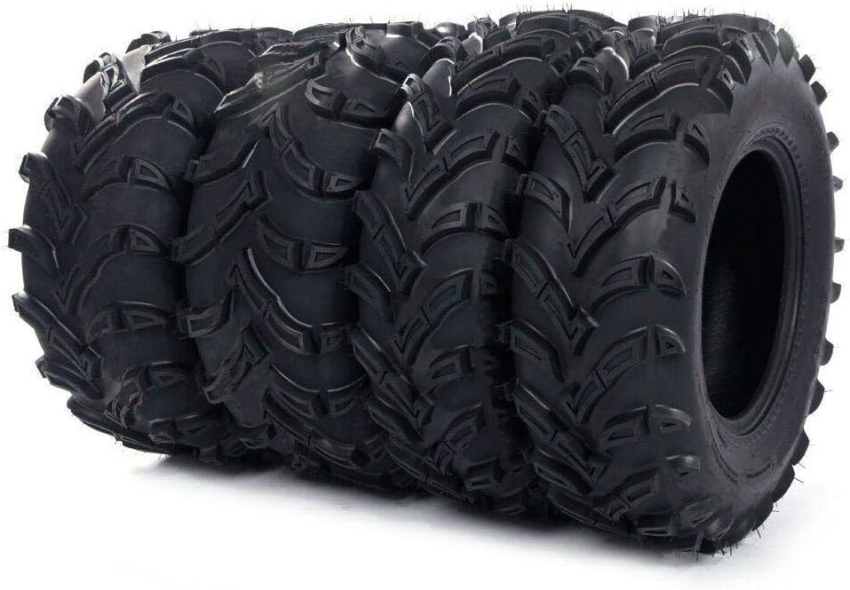 26x9.00-12 Front & 26x11.00-12 Rear 6PLY All Terrain Tubeless Tires Set of 4 R860