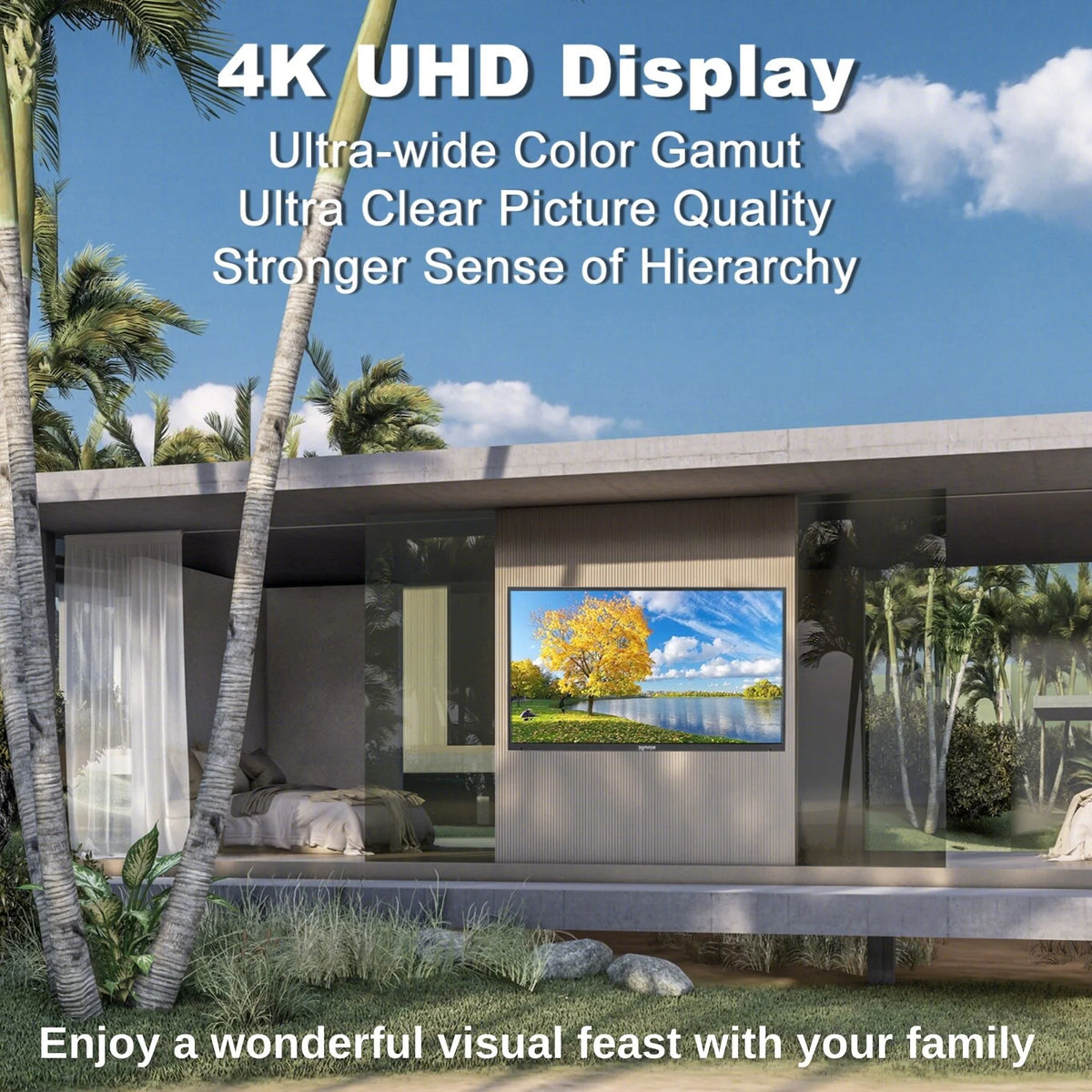 55 inch 2000 Nits 4K UHD IP55 Waterproof Outdoor TV Y535060