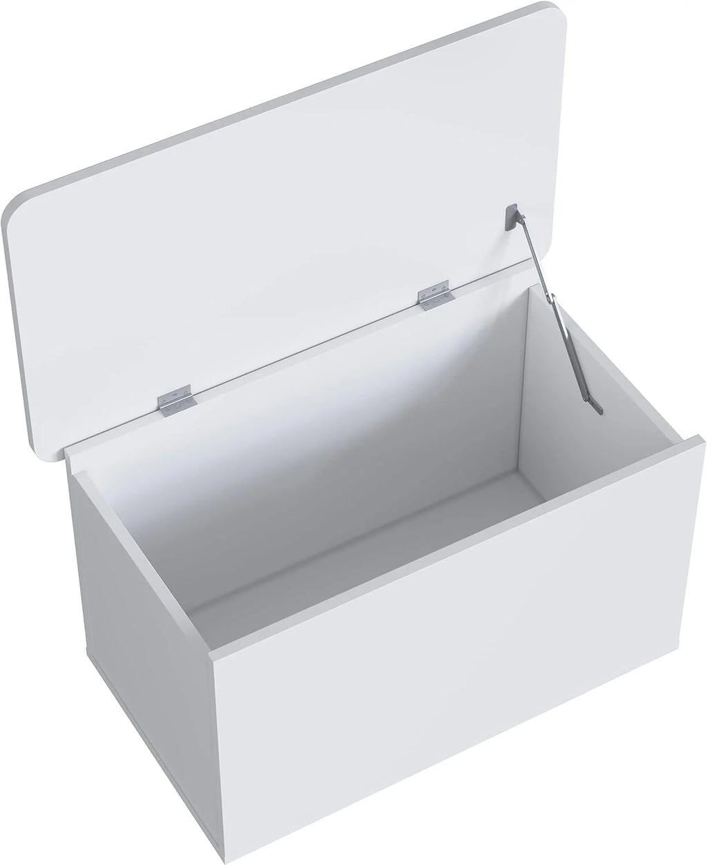 White Engineered Wood Storage Trunk with Lid I74388