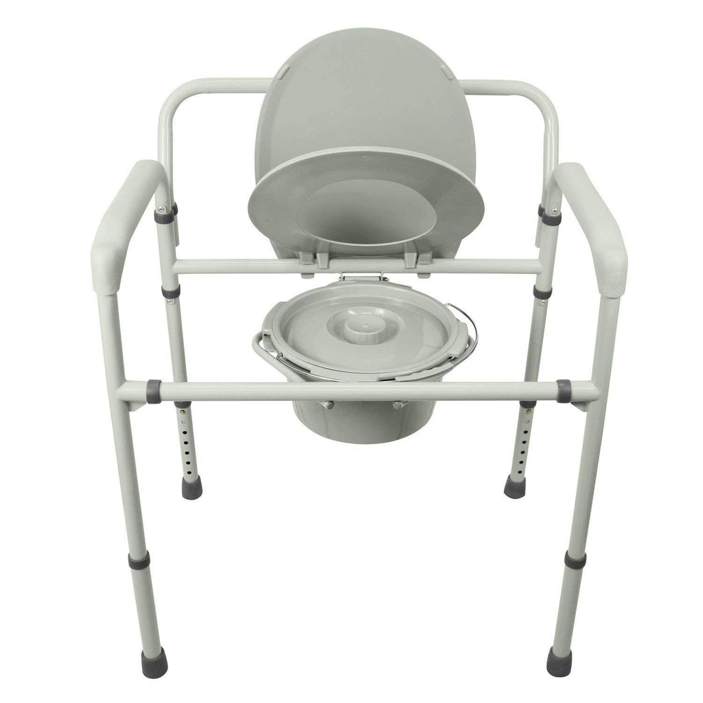 3 in 1 Extra Wide Folding Commode Chair S8618