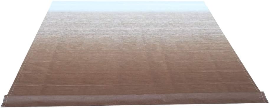 12x8 Feet Polyester RV Awning Fabric Replacement Blue/White Stripes S5694