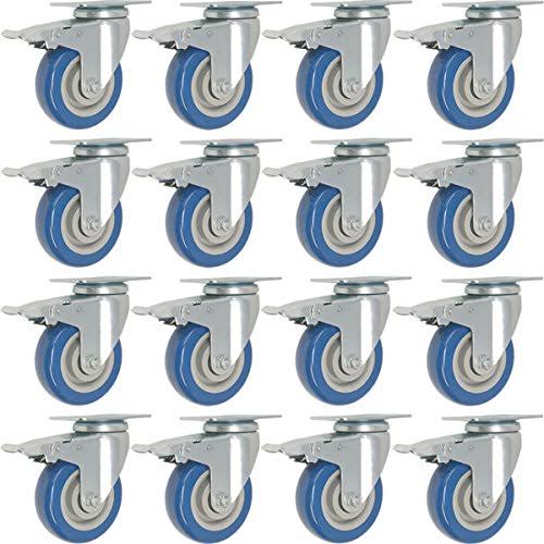 12 Pack 4 inch Swivel Caster Wheel with Brake A13472