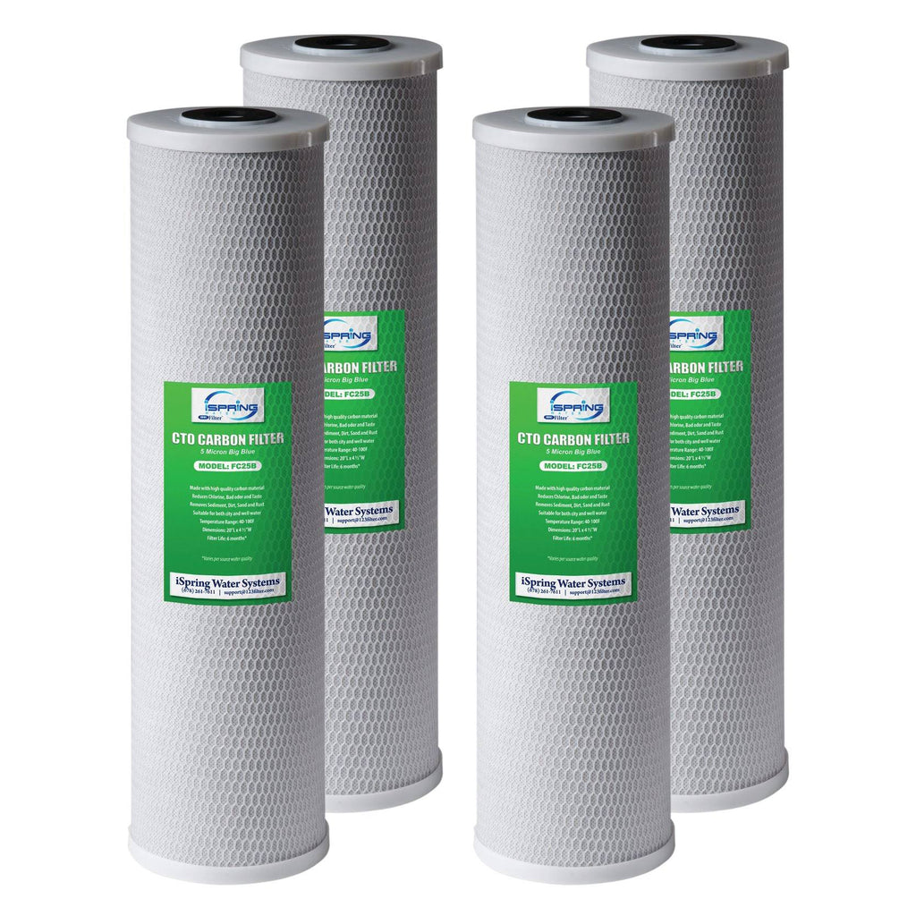 4-Pack 20-inch CTO Carbon Block Water Filter L37108