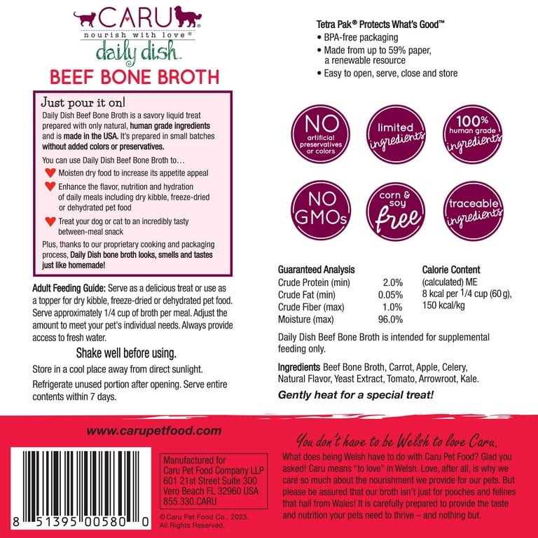 Beef Broth Meal Topper for Cats & Dogs C513042