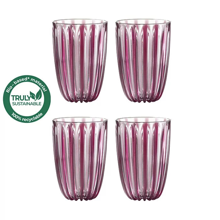 Set of 4 Glasses Amethyst A867