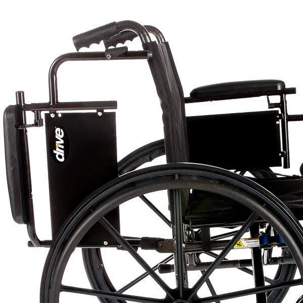 Lightweight Dual Axle Wheelchair with Adjustable Detachable Arms, Elevating Leg Rests, 20x22 F1142