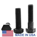 1 inch-8 x 2 inch Grade 8 Hex Cap Screw Alloy Steel Black Oxide Pk 10 X818021
