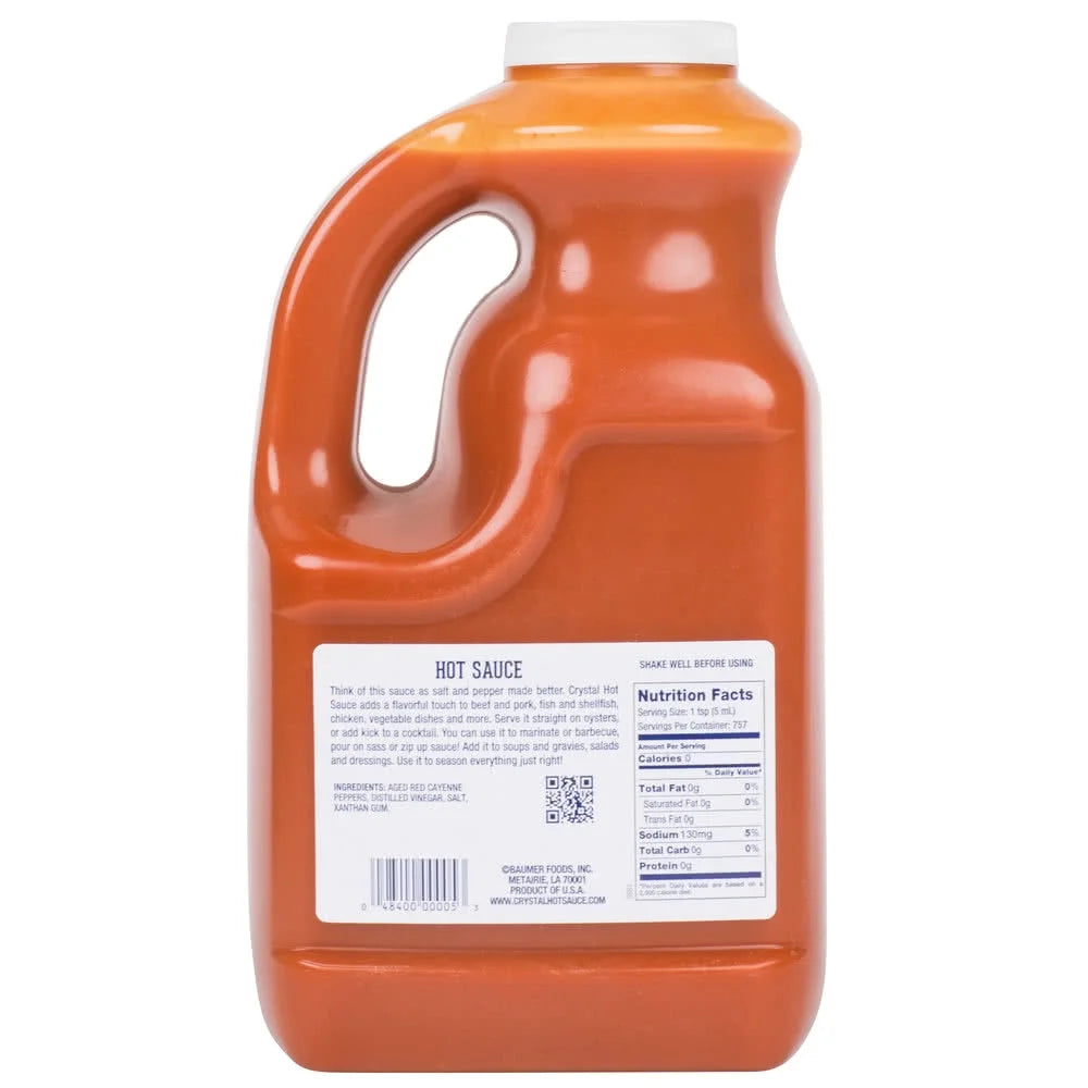 Crystal Hot Sauce 1 Gallon Plastic Bottles Q1362