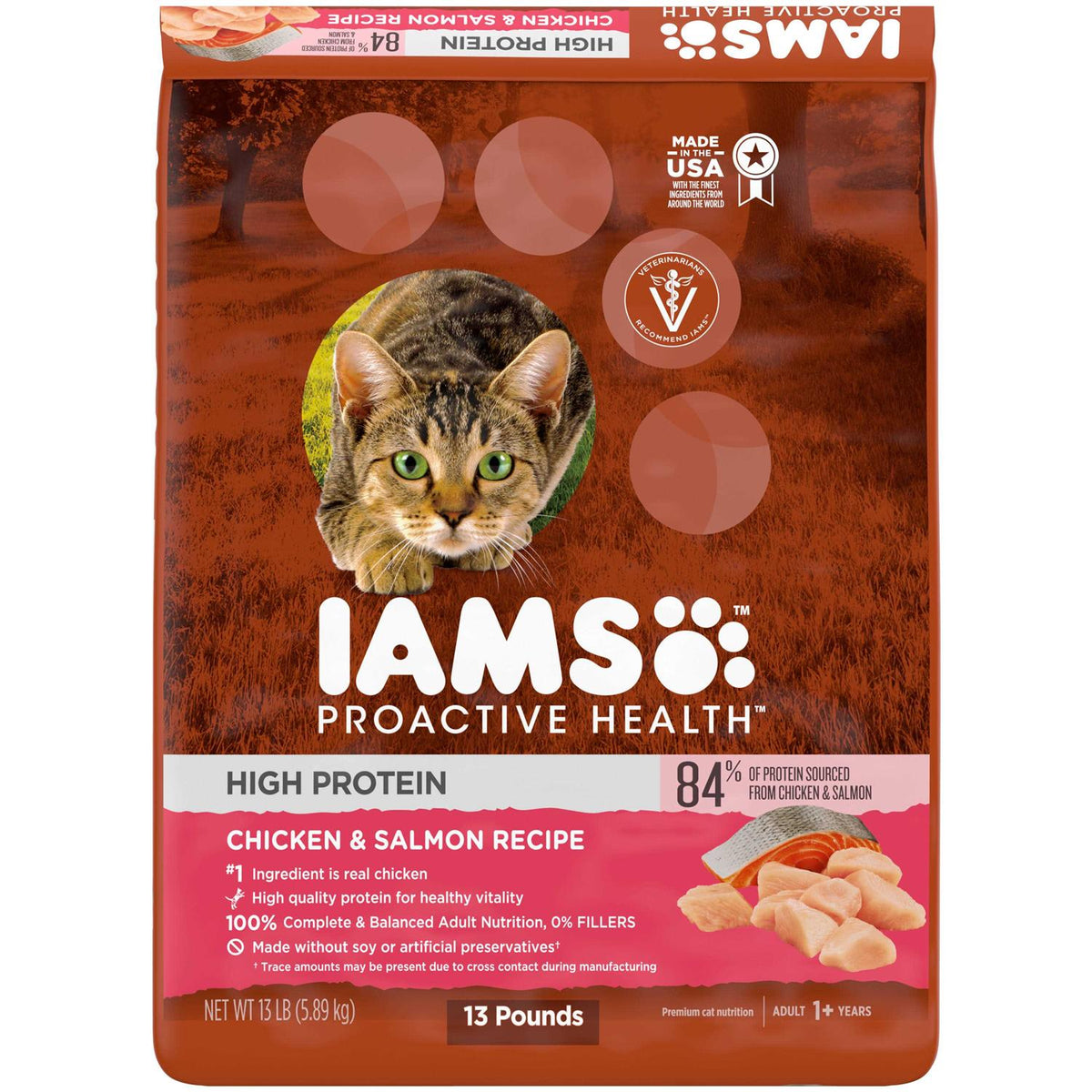 High Protein Chicken & Salmon Dry Cat Food P20608