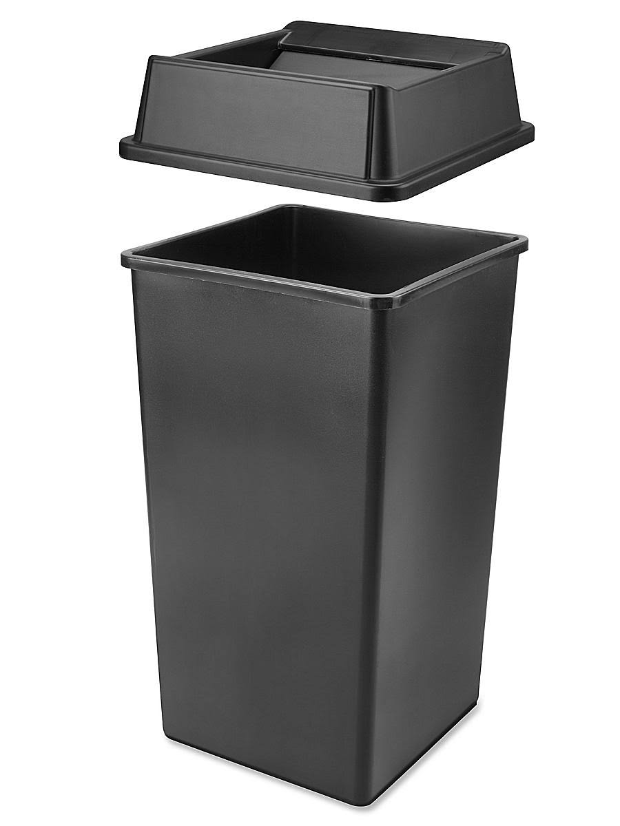 50 Gallon Black Hands-Free Trash Can G737