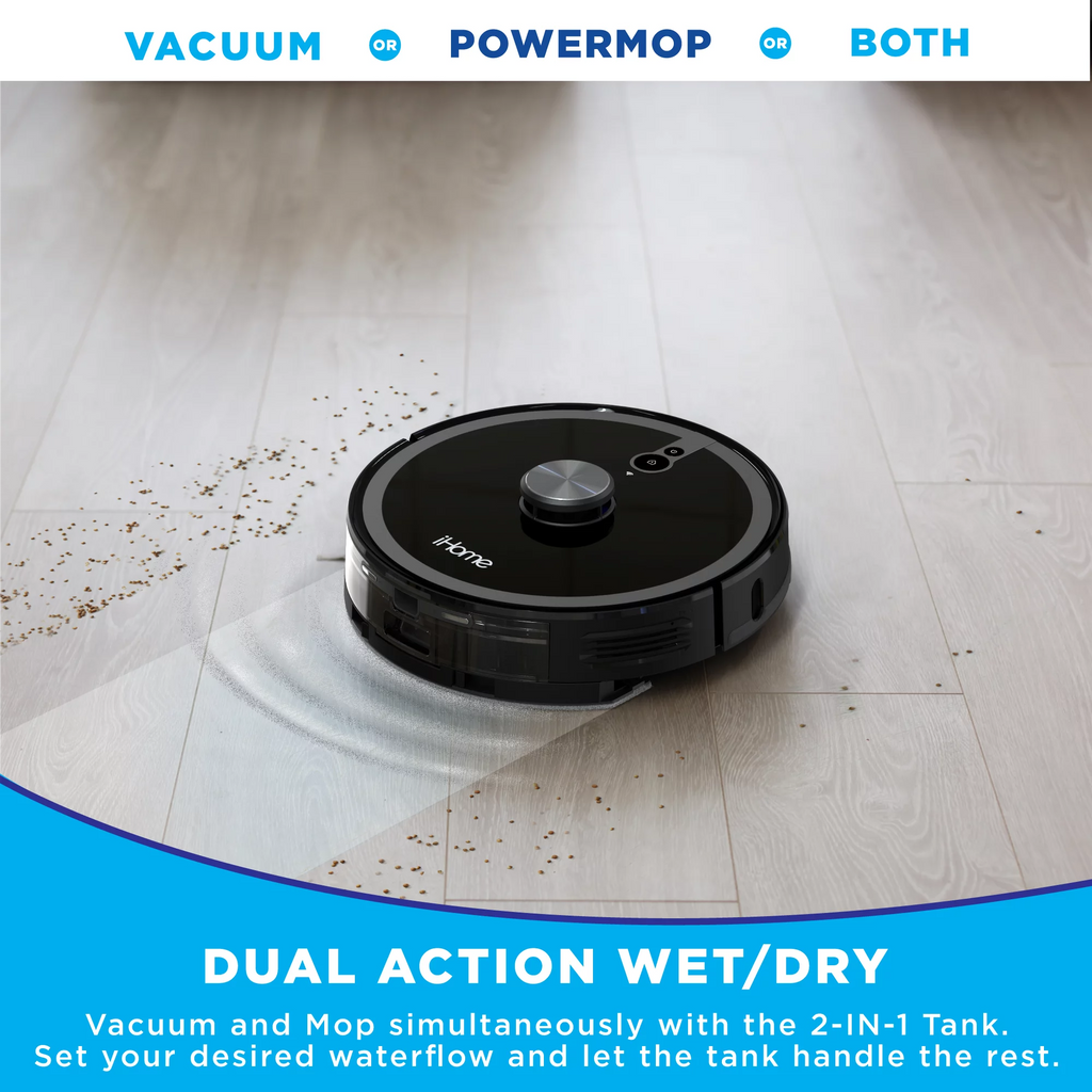 3-in-1 Robot Vacuum with Vibrating Mop K33947