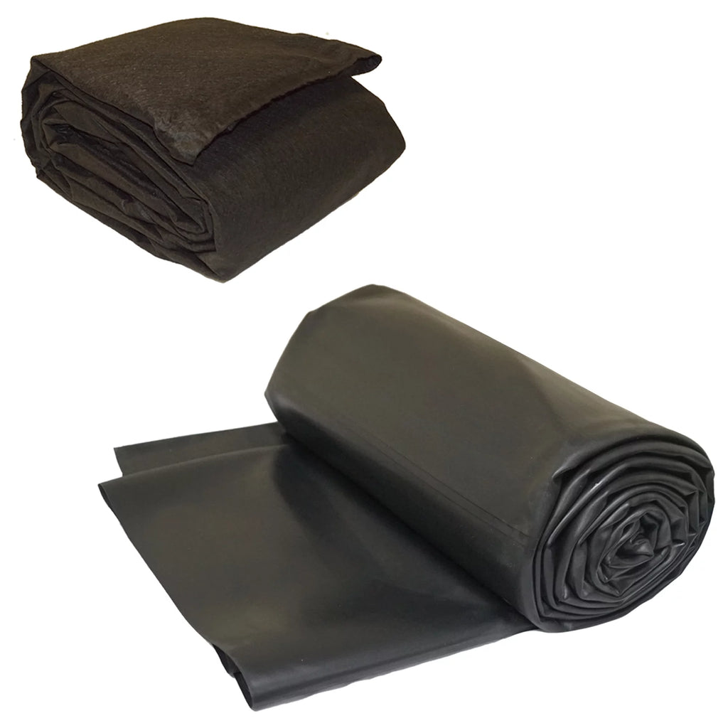 15 ft. x 30 ft. 60 Mil EPDM Rubber Pond Liner and Underlayment Combo U58195