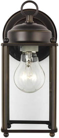 Satin Etched Glass LED Outdoor Wall Sconce Lighting Fixture, 1-Light 9.3 Watt, White D76880