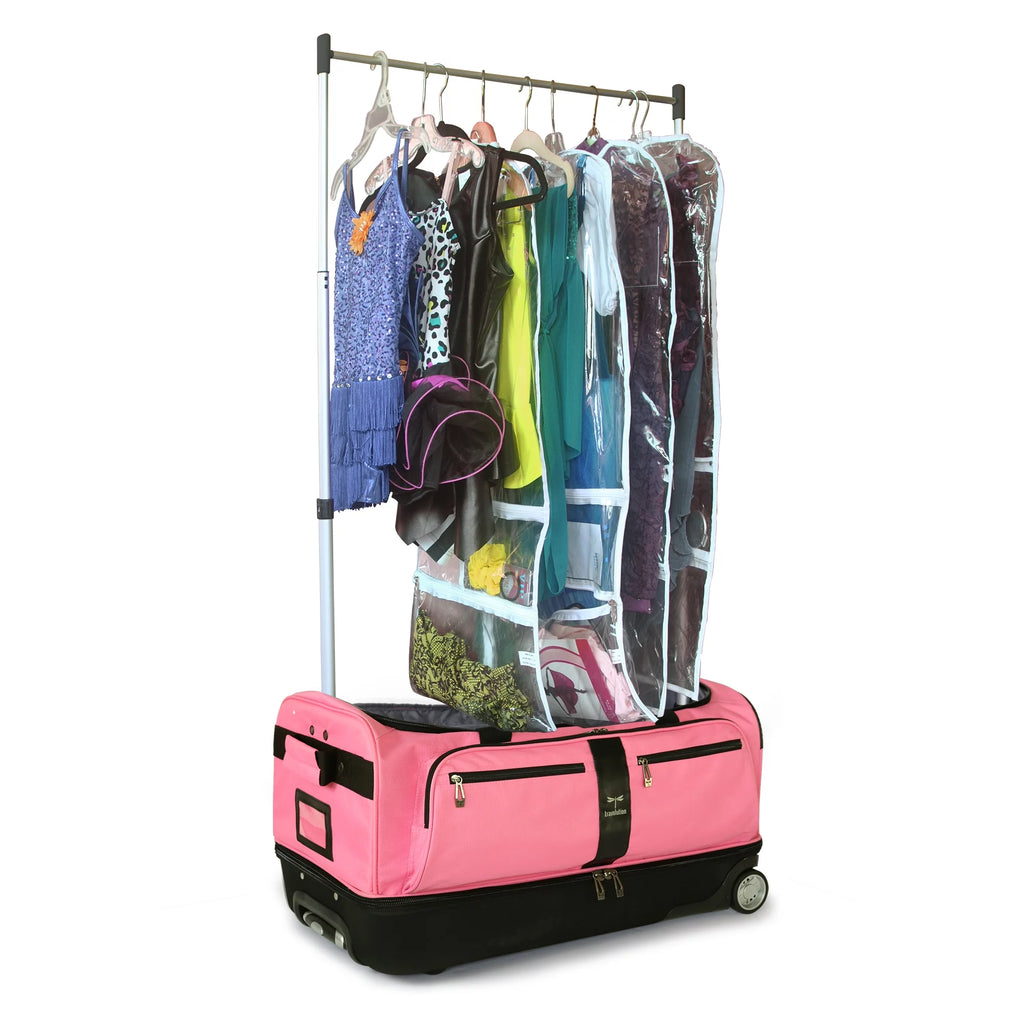Pink/Black 28 inch Collapsible Duffel with Wheels W740710
