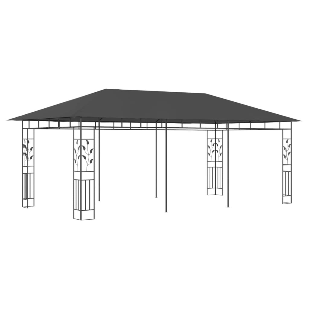 Anthracite Gazebo with Mosquito Net D28621