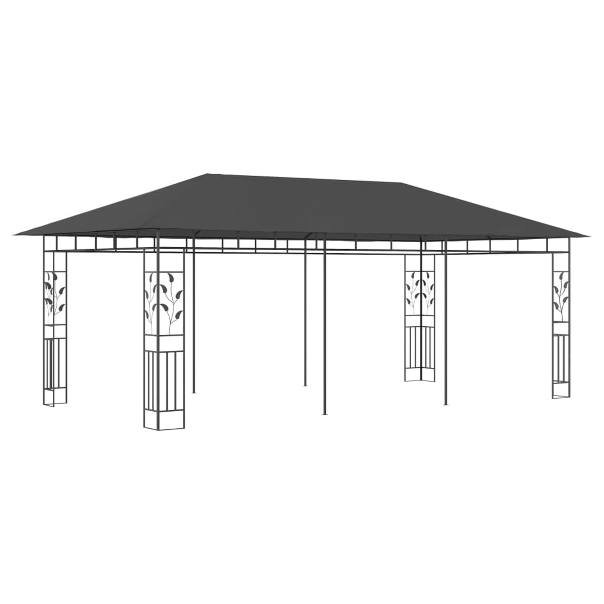 Anthracite Gazebo with Mosquito Net D28621