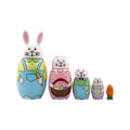 5-Storey Wooden Rabbit Doll Toys I33689