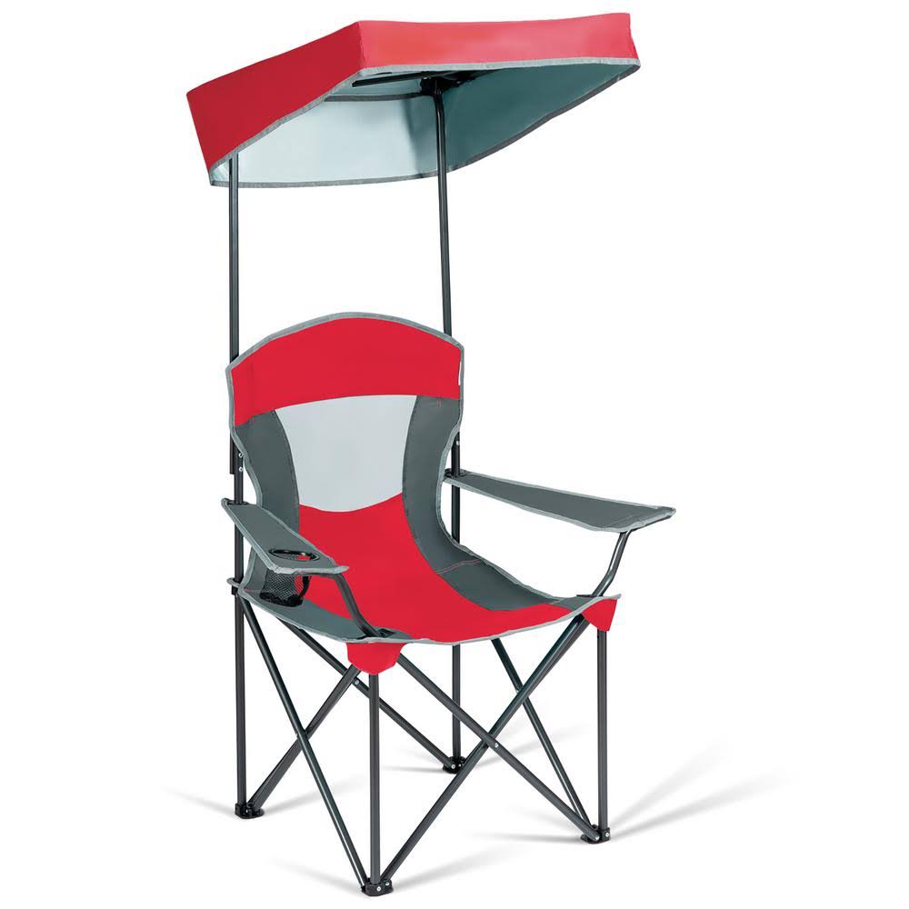 Red Steel Camping Canopy Chair E692342