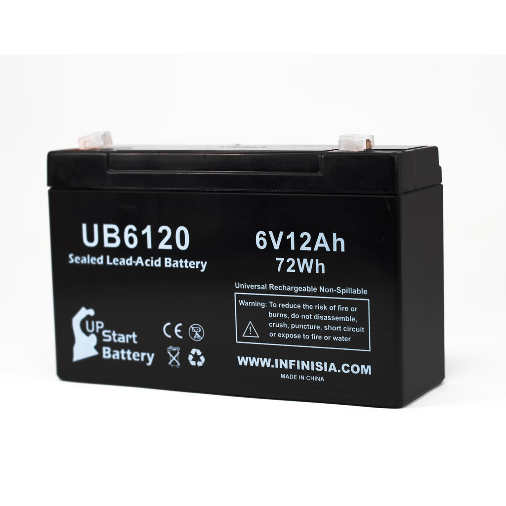 4x Pack 6V 12Ah Sealed Lead Acid Battery D5990