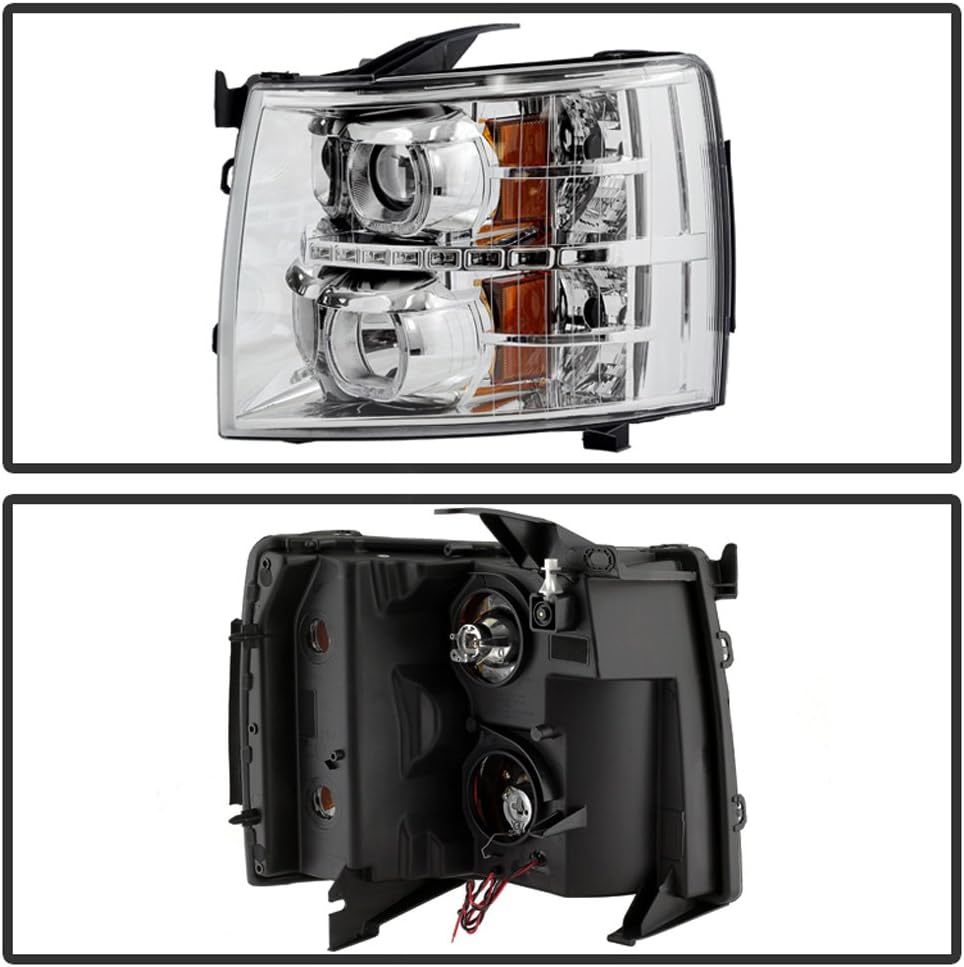 2007-2013 Chevy Silverado 1500 2500 3500 LED Halo Projector Headlights R464221